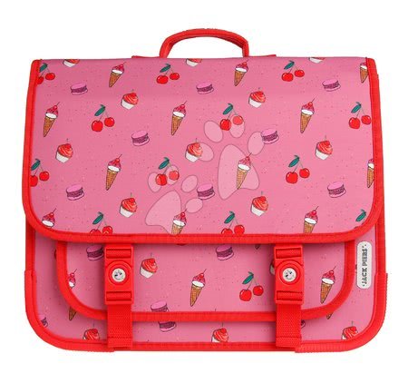  - Školska aktovka Schoolbag Paris Large Cherry Pop Jack Piers ergonomska luksuzni dizajn od 6 godina 38*31*13 cm
