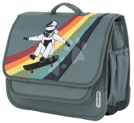 Jucării creative și didactice - Servietă școlară Schoolbag Paris Large Skate Galaxy Jack Piers_1