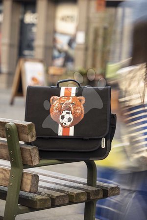 Schultaschen  - Schultasche Schoolbag Paris Large Soccer Bear Jack Piers - 3