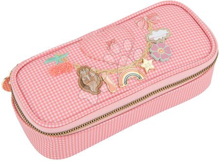 Kreativní a didaktické hračky - Školní penál Pencil Box Vichy Love Pink Jeune Premier