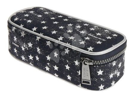 Školní penály - Školní penál Pencil Box Stars Silver Jeune Premier
