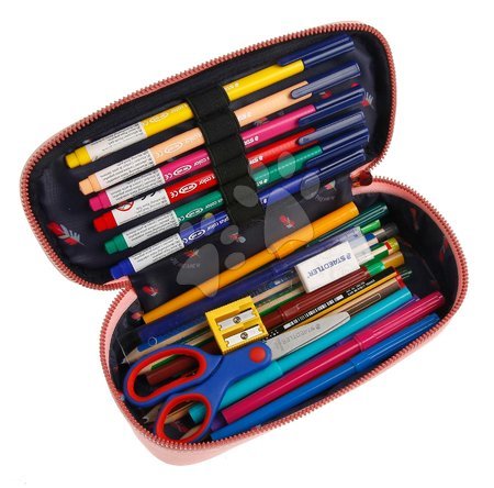 Kreatívne a didaktické hračky - Školský peračník Pencil Box Cherry Pink Jeune Premier_1