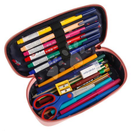 Školské peračníky - Školský peračník Pencil Box Cherry Pompon Jeune Premier_1