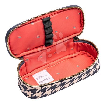 Kreativní a didaktické hračky - Školní penál Pencil Box Houndstooth Horse Jeune Premier_1