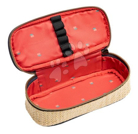 Kreativní a didaktické hračky - Školní penál Pencil Box Raffia Cherry Jeune Premier_1