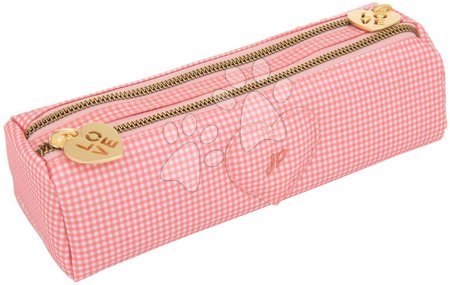 Školské peračníky - Školský peračník Pencil Case Double Vichy Love Pink Jeune Premier_1