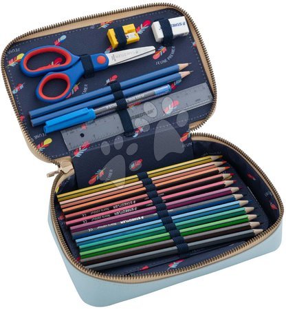 Školní penály - Školní penál Pencil Box Filled Leopard Cherry Jeune Premier_1