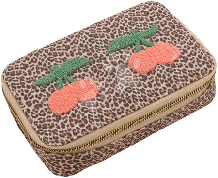 Jeune Premier - Školský peračník Pencil Box Filled Leopard Cherry Jeune Premier
