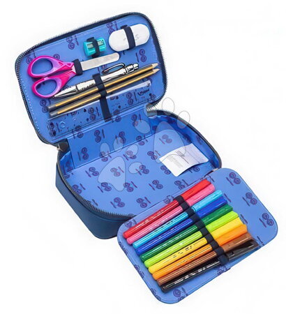 Školské peračníky - Školský peračník Pencil Box Filled FC Jeune Premier ergonomický luxusné prevedenie 20*7 cm_1