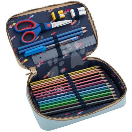 Školní penály - Školní penál Pencil Box Filled Leopard Cherry Jeune Premier - 2