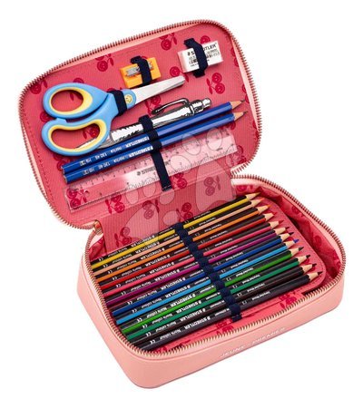 Schul-Federmäppchen - Federmäppchen Pencil Box Filled Lady Gadget Pink Jeune Premier_1