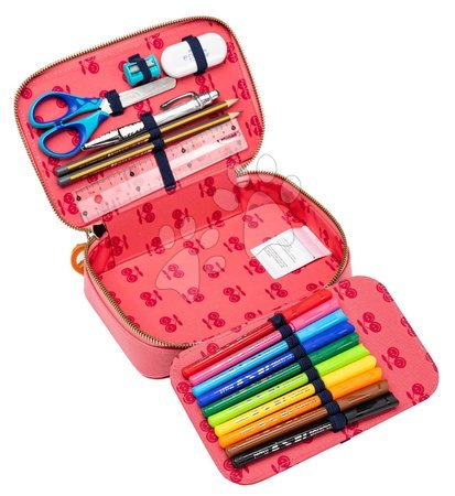 Schul-Federmäppchen - Federmäppchen Pencil Box Filled Lady Gadget Pink Jeune Premier - 2