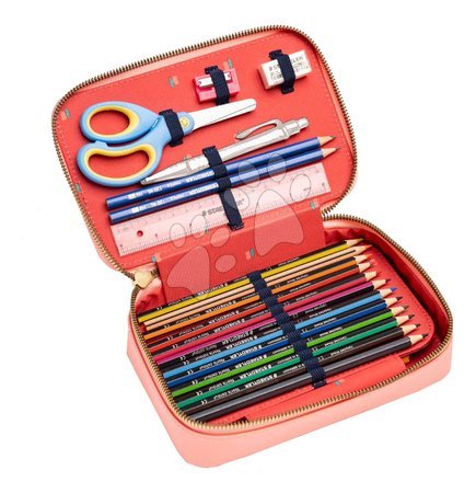 Šolske potrebščine - Šolska peresnica Pencil Box Filled Jewellery Box Pink Jeune Premier_1