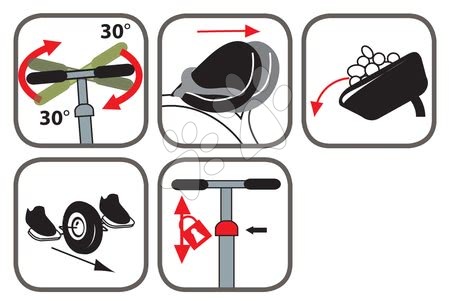 Tříkolky od 15 měsíců - Tříkolka Požárník Sam Be Move Smoby - 3