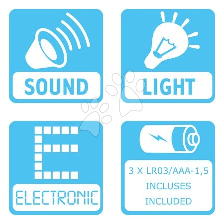 Hračky zvukové - Piano elektronické Cotoons Smoby so 16 melódiami a svetlom_1