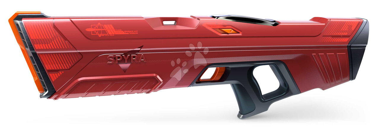 Vodní pistolky - Vodní pistole plně elektronická s automatickým nabíjením SpyraFour Red Spyra - 2