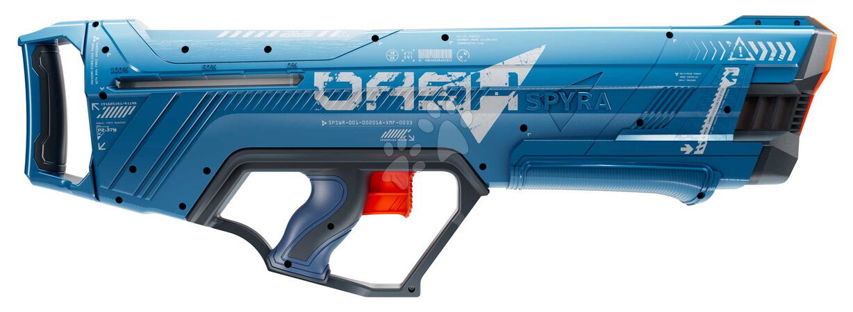 Vodné pištoľky - Vodné pištole s mechanickým nabíjaním SpyraDash Blue Red Spyra - 7