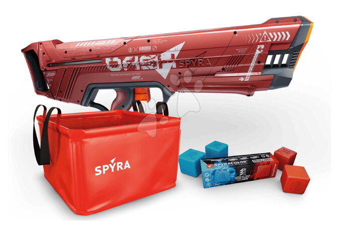 SPYRA - Set vodnih pištolja s mehaničkim punjenjem i spremnikom s bojilom SpyraDash Red Spyra