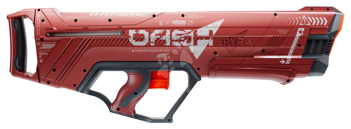 Vodní pistolky - Vodní pistole s mechanickým nabíjením SpyraDash Red Spyra - 6