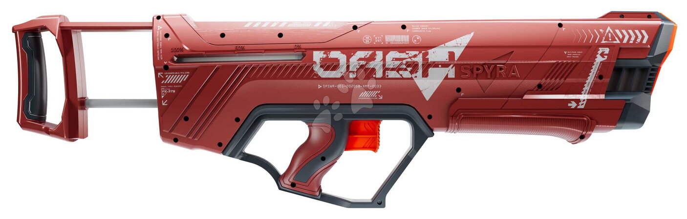 Vodní pistolky - Vodní pistole s mechanickým nabíjením SpyraDash Red Spyra - 7