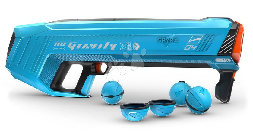 Hračky a hry na zahradu | Strana 2 - Vodný granátomet s farebným LED displejom SpyraGravity Blue Spyra