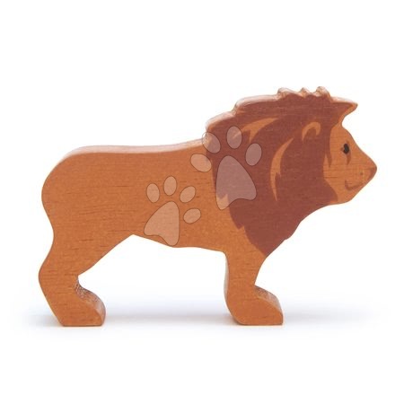 Fa gyerekjátékok - Fa oroszlán Lion Tender Leaf Toys