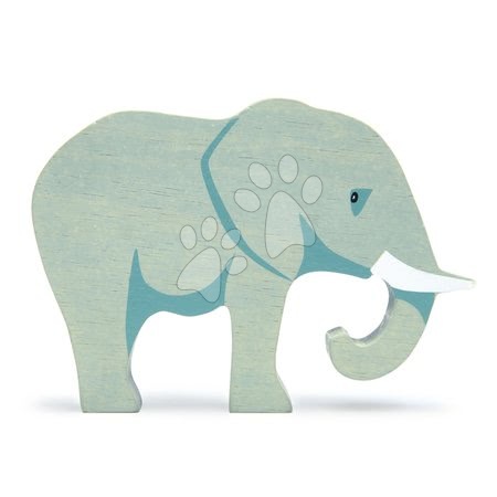 Jucării pentru dezvoltarea abilitătii copiiilor - Elefant din lemn Elephant Tender Leaf Toys