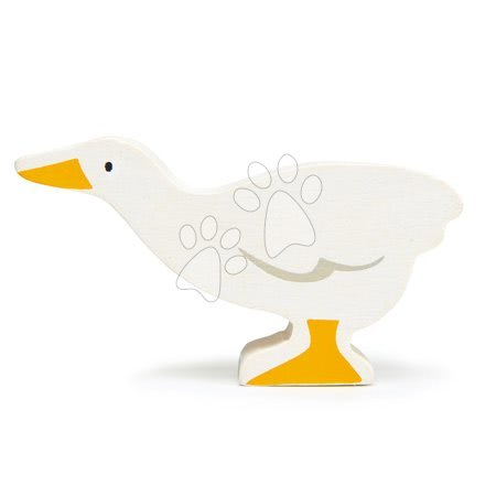Drevené didaktické hračky - Drevená hus Goose Tender Leaf Toys