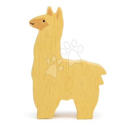 Fa gyerekjátékok - Fa láma Alpaca Tender Leaf Toys