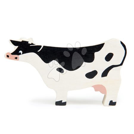 Wooden toys - Wooden Cow Tender Leaf Toys 