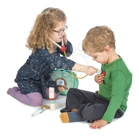 Jocuri din lemn pentru profesii - Geantă medicală Medical Bag Tender Leaf Toys - 2