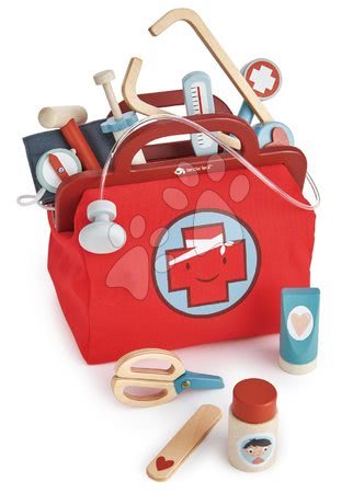 Fajátékok szerepjátékhoz - Fa orvosi táska Doctor's Bag Tender Leaf Toys - 4