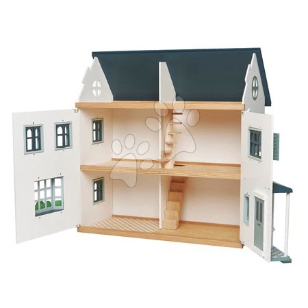 Dřevěné hračky - Dřevěný domeček pro panenku Dovetail House Tender Leaf Toys_1