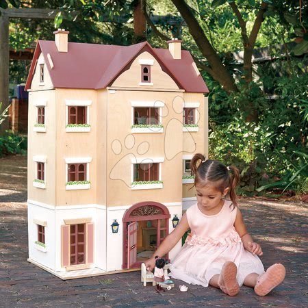 Dřevěné hračky - Dřevěný domeček pro panenku Fantail Hall Tender Leaf Toys_1