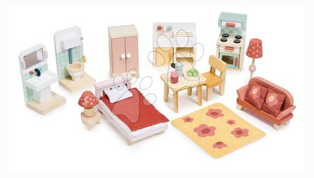 Holzhäuser für Puppen - Stadtspielhaus für eine Puppe aus Holz Foxtail Villa Tender Leaf Toys - 5