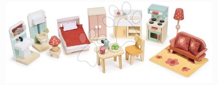 Holzhäuser für Puppen - Stadtspielhaus für eine Puppe aus Holz Foxtail Villa Tender Leaf Toys - 6