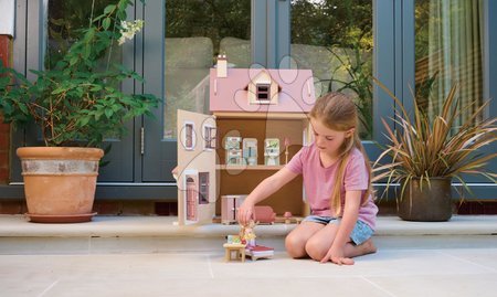 Holzhäuser für Puppen - Stadtspielhaus für eine Puppe aus Holz Foxtail Villa Tender Leaf Toys - 10