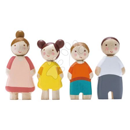 Fa babaházak  - Fa figurák család The Leaf Family Tender Leaf Toys