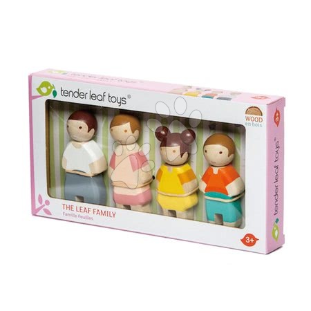 Holzhäuser für Puppen - Holzfiguren Familie The Leaf Family Tender Leaf Toys - 2