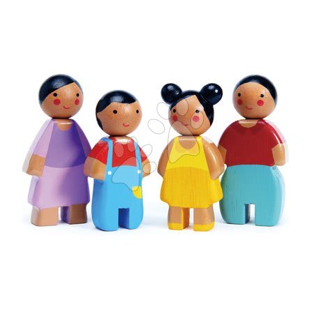 Fa gyerekjátékok - Fa figurák Sunny család Doll Family Tender Leaf Toys