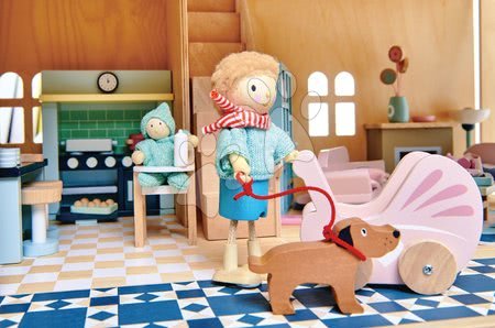 Fa babaházak  - Fa babaszoba Dovetail Nursery Set Tender Leaf Toys - 2