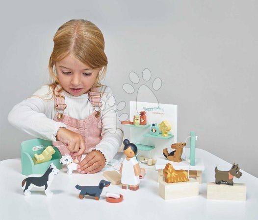 Holzpuppenhäuser - Holz-Hundefrisiersalon Waggy Tails Dog Salon von Tender Leaf Toys - 18
