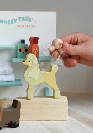 Holzpuppenhäuser - Holz-Hundefrisiersalon Waggy Tails Dog Salon von Tender Leaf Toys - 22
