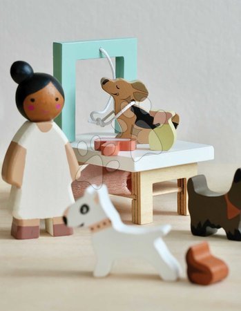 Holzpuppenhäuser - Holz-Hundefrisiersalon Waggy Tails Dog Salon von Tender Leaf Toys - 5