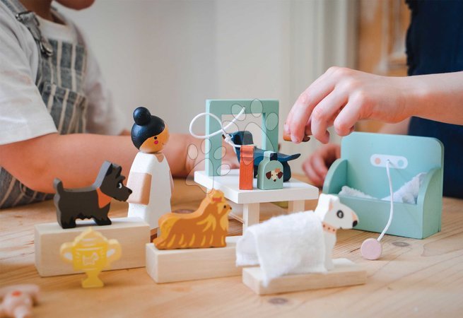 Holzpuppenhäuser - Holz-Hundefrisiersalon Waggy Tails Dog Salon von Tender Leaf Toys - 23