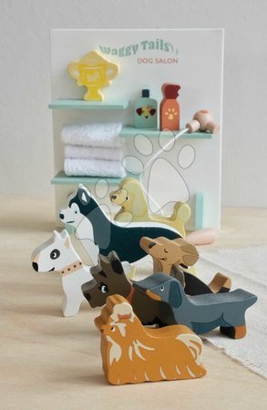 Holzpuppenhäuser - Holz-Hundefrisiersalon Waggy Tails Dog Salon von Tender Leaf Toys - 10