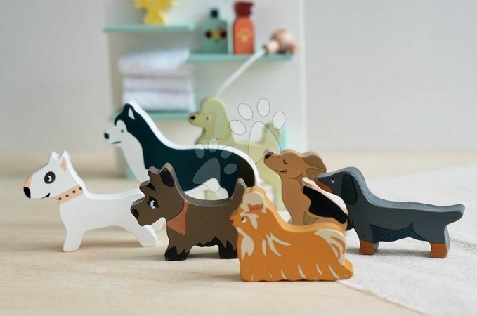Holzpuppenhäuser - Holz-Hundefrisiersalon Waggy Tails Dog Salon von Tender Leaf Toys - 12
