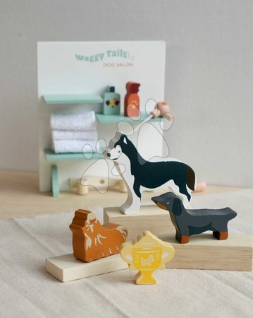 Holzpuppenhäuser - Holz-Hundefrisiersalon Waggy Tails Dog Salon von Tender Leaf Toys - 15