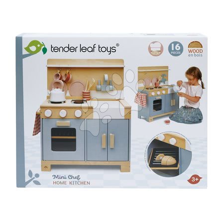 Drewniane kuchnie - Kuchnia drewniana z chlebem Home Kitchen Tender Leaf Toys - 4