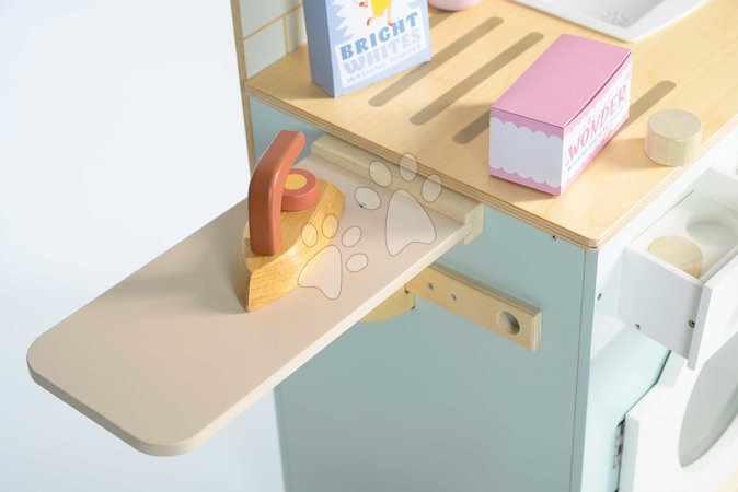 Waschmaschinen für Kinder - Holz-Wäscherei mit Frontlader-Waschmaschine Laundrette Tender Leaf Toys - 3